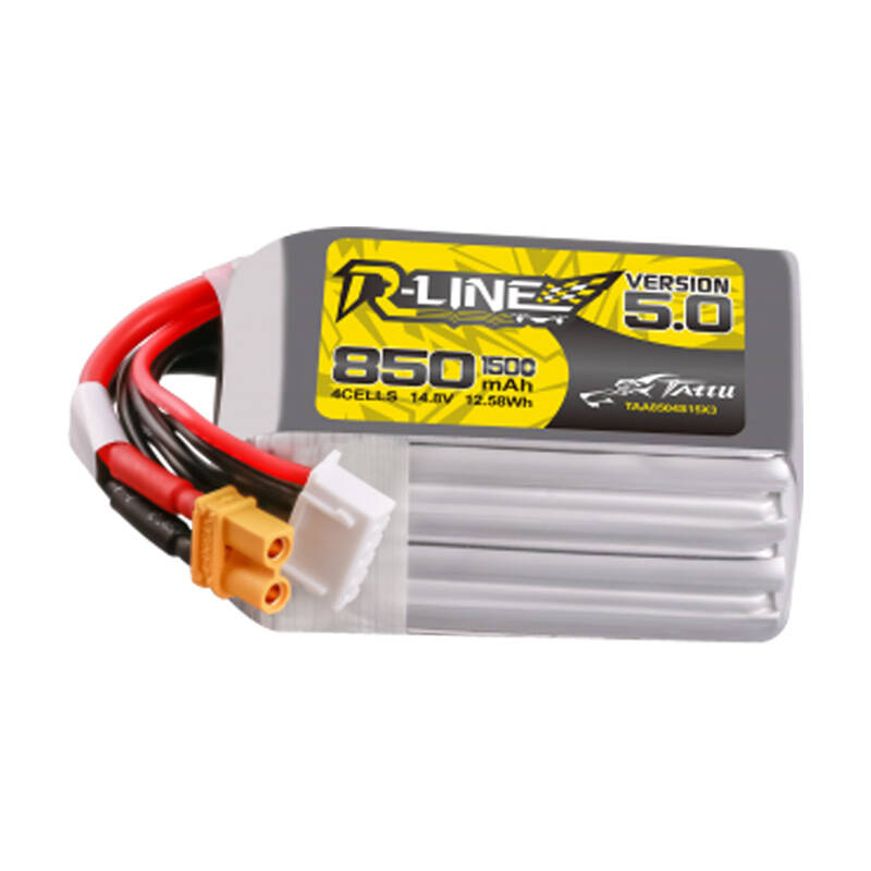 Tattu R-Line Wersja 5.0 850 mAh 14,8 V 4S1P 150C XT30U-F - Image 1