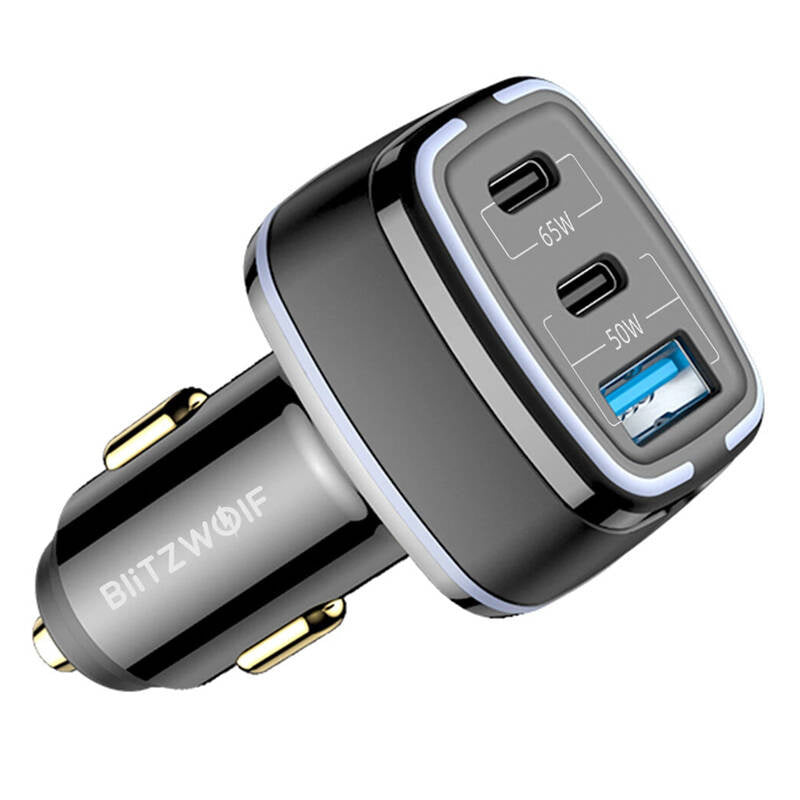 BlitzWolf BW-BC4 115W 3-Port USB PD Autoladegerät