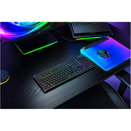 Razer | BlackWidow V4 Low-profile HyperSpeed | Gaming Keyboard | Wireless | US | Yellow Linear
