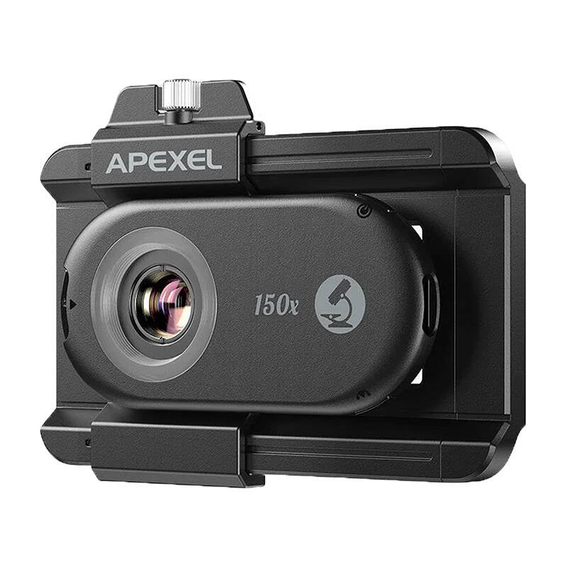 3x CPL lens / microscope for smartphone Apexel APL-MS3IN1, 200x / 150x / 100x - Product Image 1