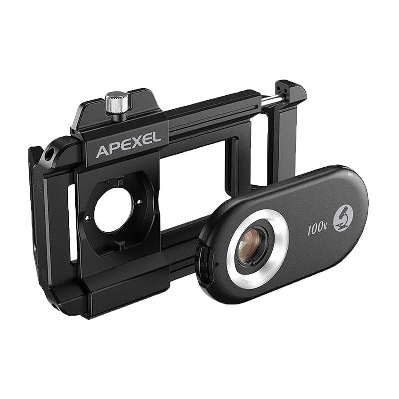 3x CPL lens / microscope for smartphone Apexel APL-MS3IN1, 200x / 150x / 100x - Product Image 3