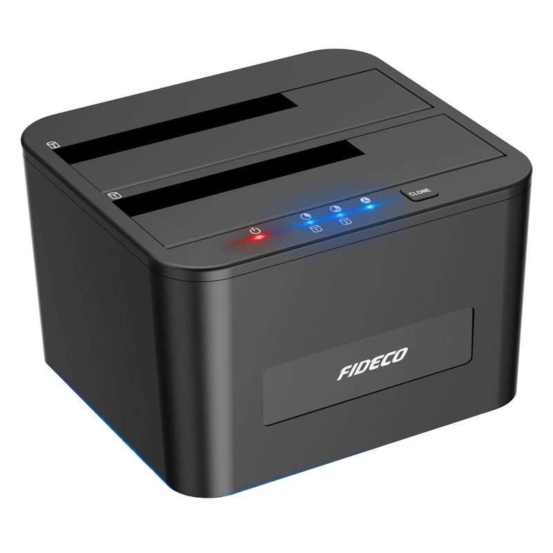 HDD/SSD docking/cloning station FIDECO YPZ04S2 (USB 3.0, SATA) - Product Image 1