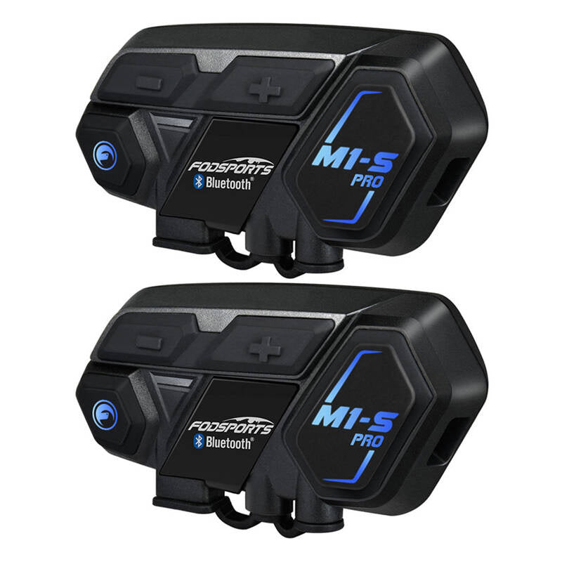 Fodsports M1-S Pro motorcycle intercom two-pack (black) - Product Image 1