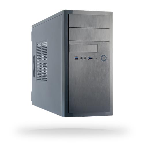 Case CHIEFTEC MiniTower MicroATX Colour Black HT-01B-OP