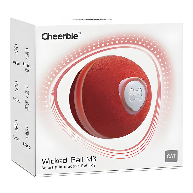 Cheerble Wicked Ball / Pet Toy M3 (red). - Product Image 3