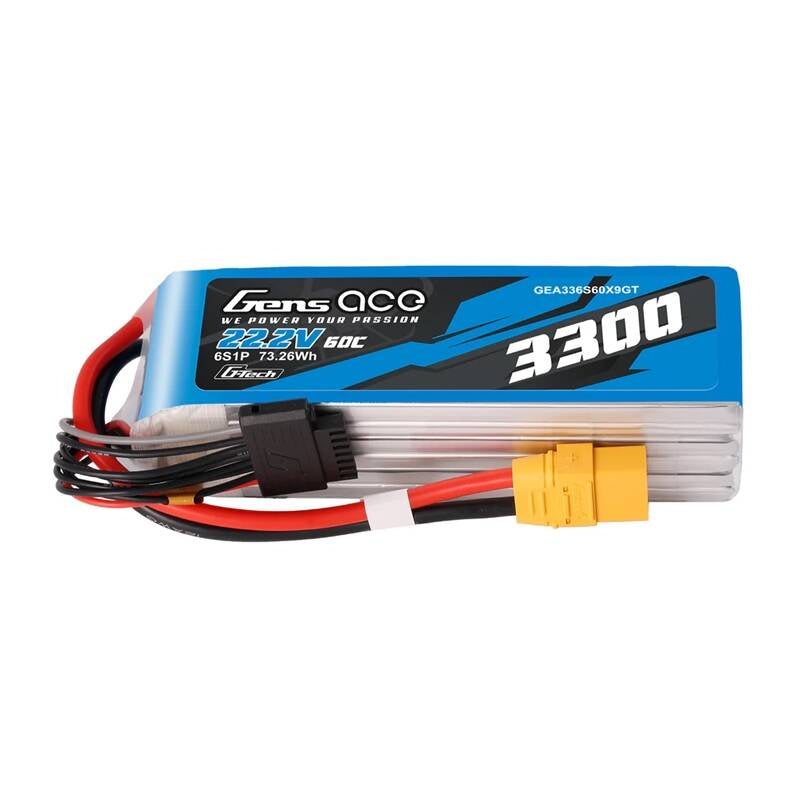 Accumulator Lipo Gens Ace G-Tech 3300mAh 22.2V 60C 6S1P XT90 - Product Image 1