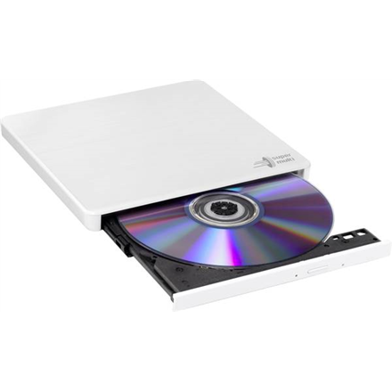 H.L Data Storage | Ultra Slim Portable DVD-Writer | GP60NW60 | Interface USB 2.0 | DVD±R/RW | CD read speed 24 x | CD wr