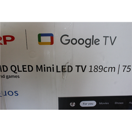 SALE OUT. Sharp 75JP7265E 75" (189cm) 4K Ultra HD QLED MiniLED Google TV, HARMAN/KARDON Speaker System | SALE OUT. Sharp