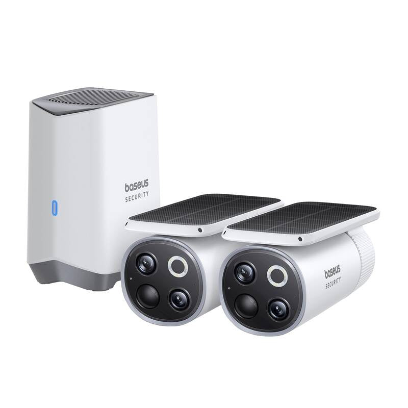 Baseus S1 Pro 3K Dual outdoor camera (white) - Product Image 1