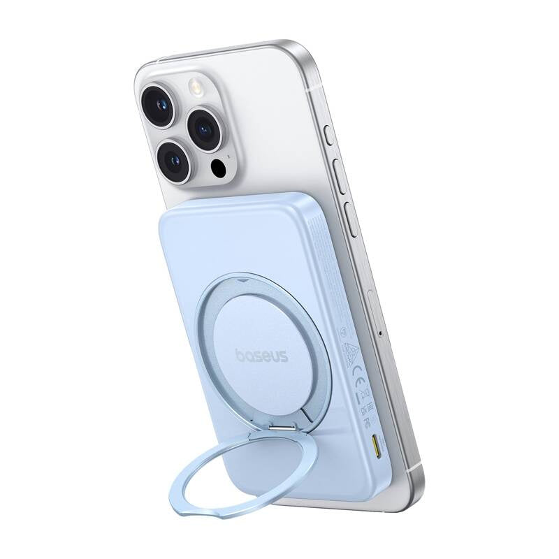 Baseus powerbank with stand PicoGo Qi2 5000mAh 20W (blue) - Product Image 3