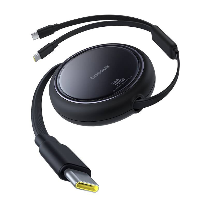 Kabel USB-C 2W1 Baseus Bright Mirror, C+C / 100W / 1m (czarny) - Product Image 2