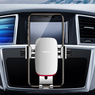 Baseus Metal Age Gravity Car Mount Metal Gravity Car Mount for CD Slot Black (SUYL-J01)