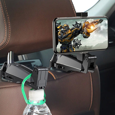 Baseus backseat vehicle holder car hanger phone holder 4.0''-6.5'' for the headrest black (SUHZ-A01)