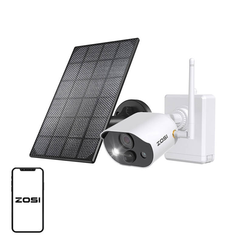 Outdoor IP camera with solar panel ZOSI C306Pro WiFi 3MP IP66 - Product Image 1