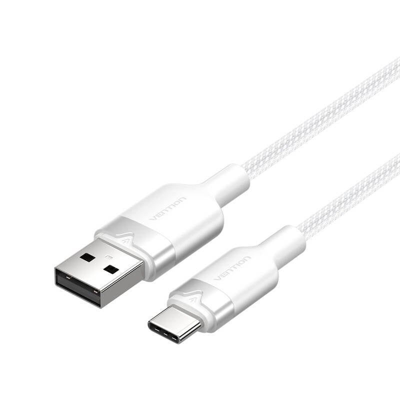USB 2.0 A to USB-C 3A cable Vention CTNWH 2M (white) - Product Image 1