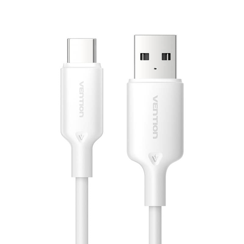 USB 2.0 A to USB-C 3A cable Vention CTQWF 1M (white) - Product Image 3