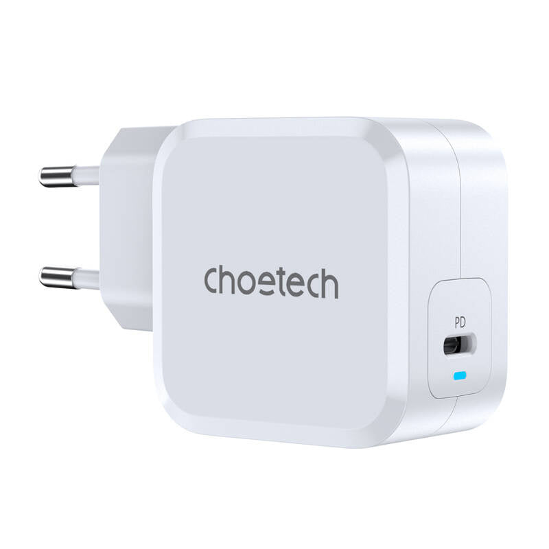PD8007 USB-C PD45W power charger Choetech EU (white) - Product Image 1