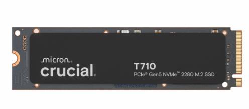 SSD CRUCIAL T710 2TB M.2 PCIe Gen5 NVMe Write speed 13800 MBytes/sec Read speed 14500 MBytes/sec TBW 1200 TB CT2000T710SSD5