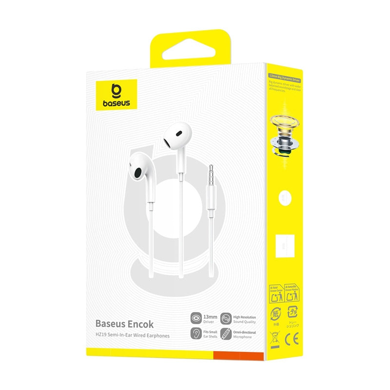 Baseus Encok HZ19 White wired in-ear headphones - Product Image 6
