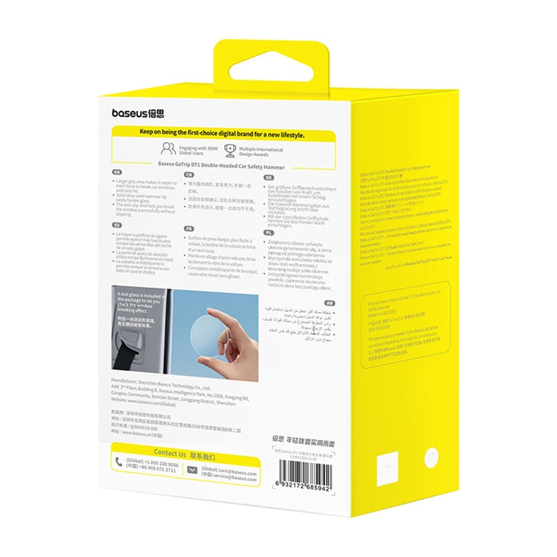Baseus GoTrip DT1 Car Safety Hammer Black - Product Image 8