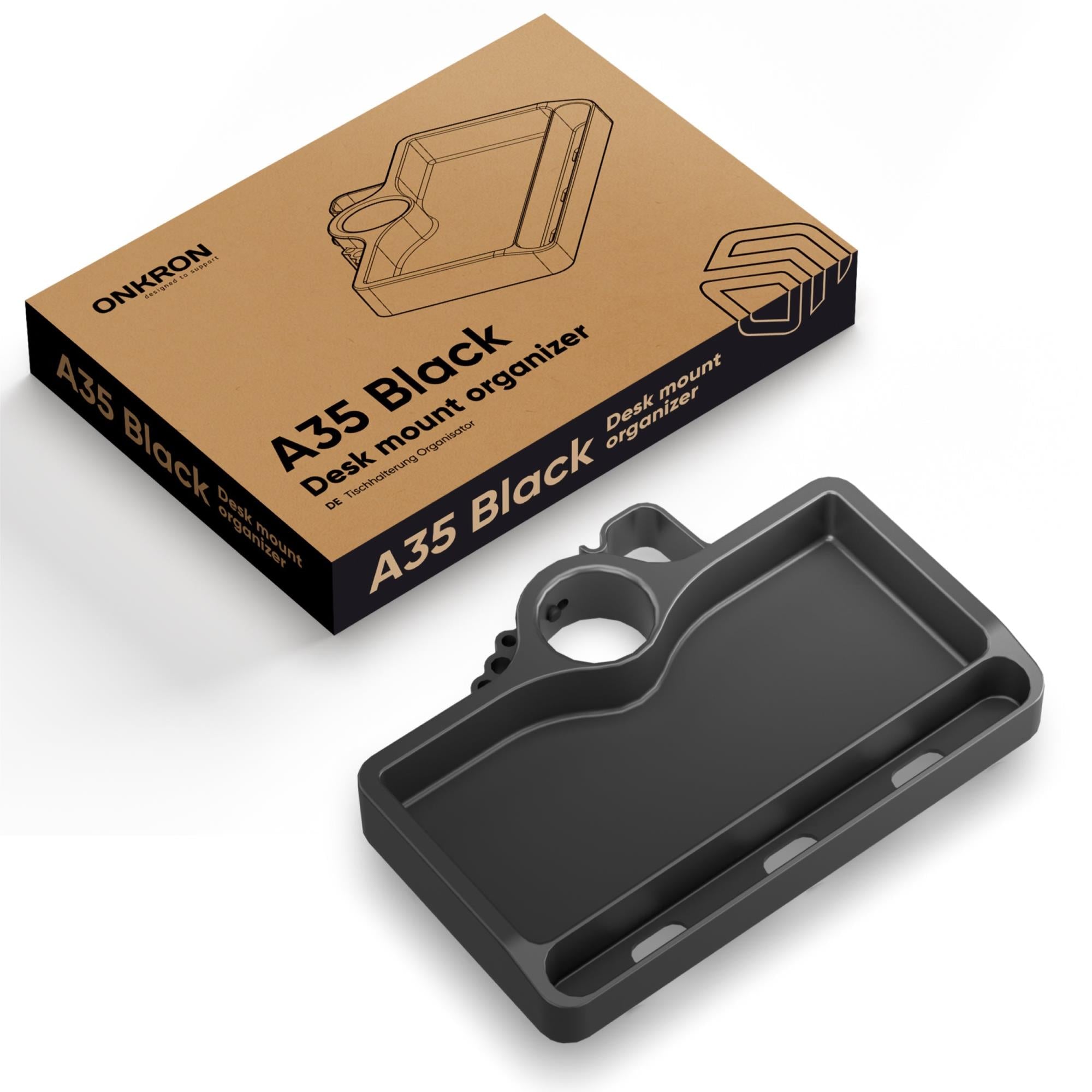 DESK MOUNT ACC ORGANIZER/BLACK A35-B ONKRON