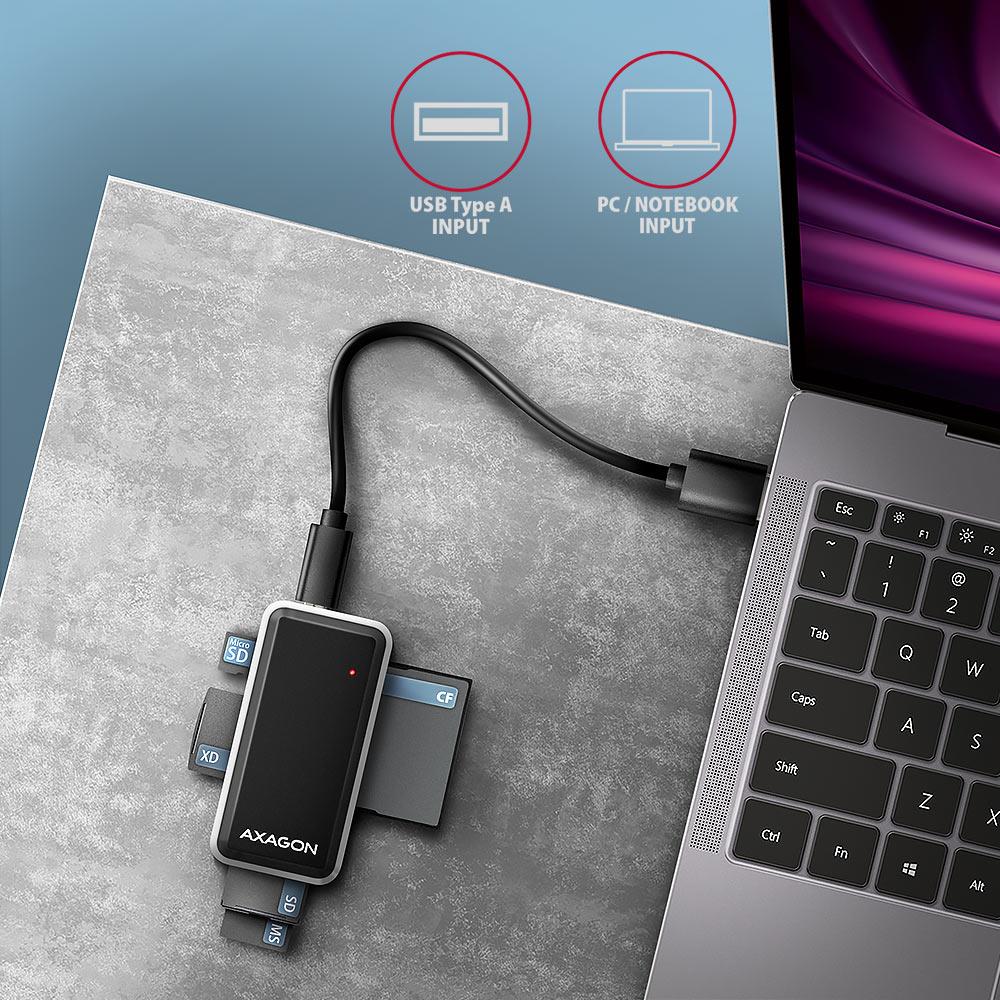 CARD READER MINI 5-SLOT/USB2.0 0.1M CRE-X1 AXAGON