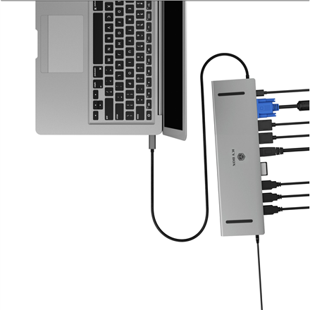 Raidsonic Docking Station | IB-DK2106a-CPD | Ethernet LAN (RJ-45) ports 1 | VGA (D-Sub) ports quantity 1 | HDMI ports qu