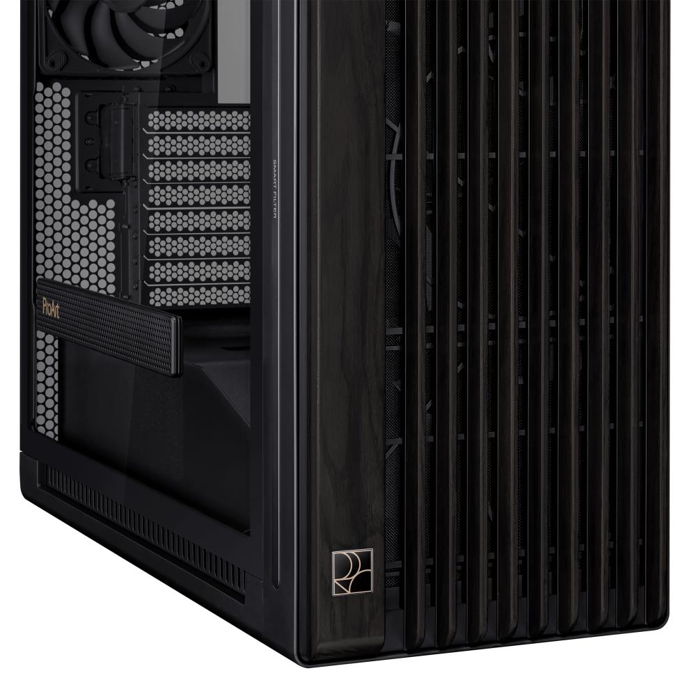Case ASUS ProArt PA602 Wood Edition - Tempered Glass Panel MidiTower Case product features Transparent panel ATX EATX MicroATX MiniDTX MiniITX Colour Black PROARTPA602WOODTGPWM