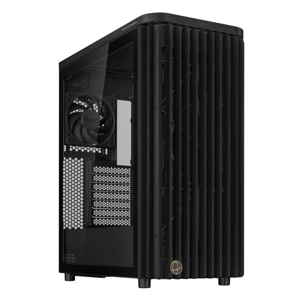 Case ASUS ProArt PA401 Wood Edition - Tempered Glass Panel MidiTower Case product features Transparent panel Not included ATX Colour Black PROARTPA401WOODTGPWM