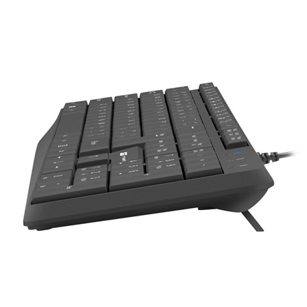 Natec | Keyboard | Nautilus NKL-1950 | Keyboard | Wired | US | Black