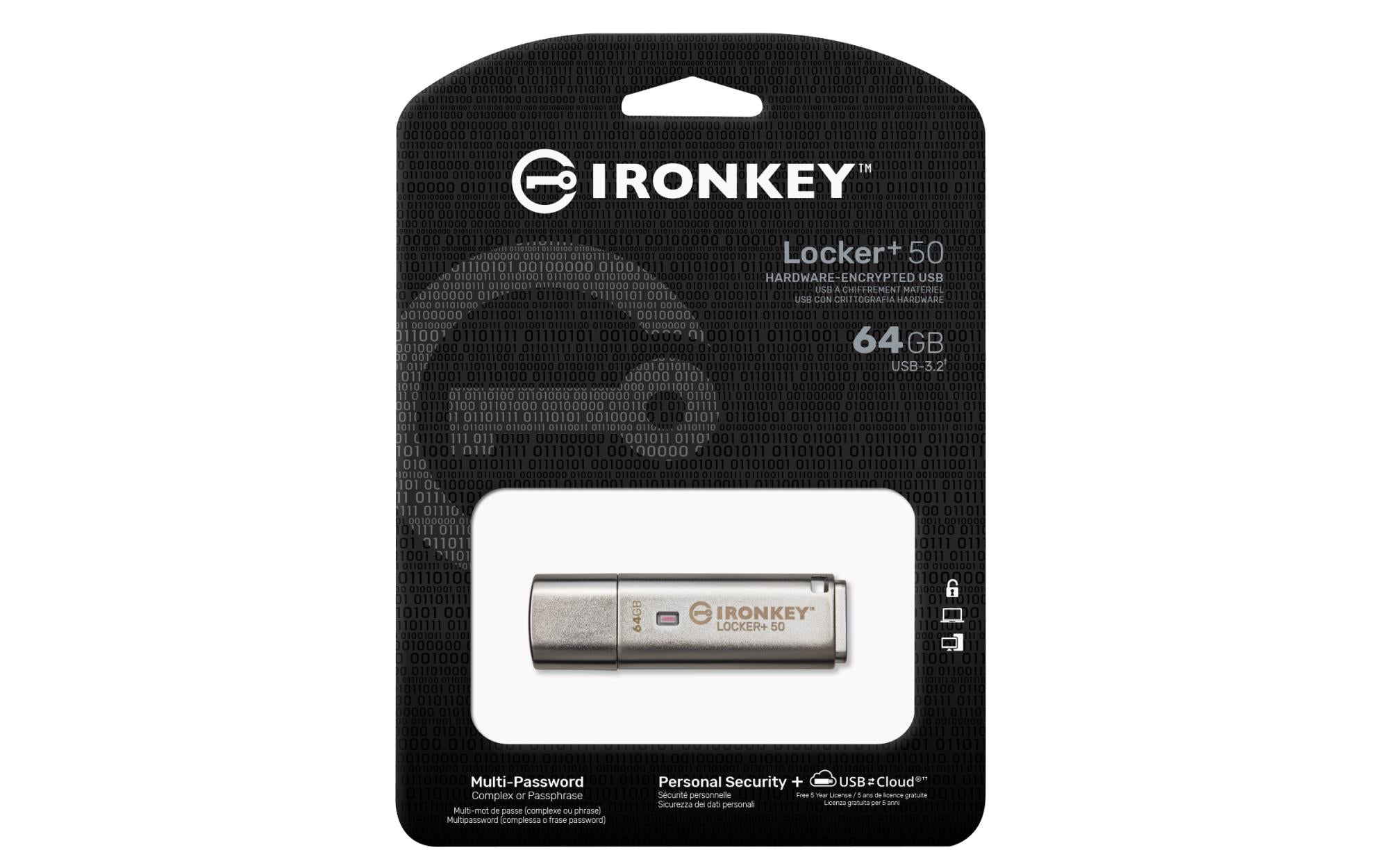 MEMORY DRIVE FLASH USB3.2 64GB/IKLP50/64GB KINGSTON