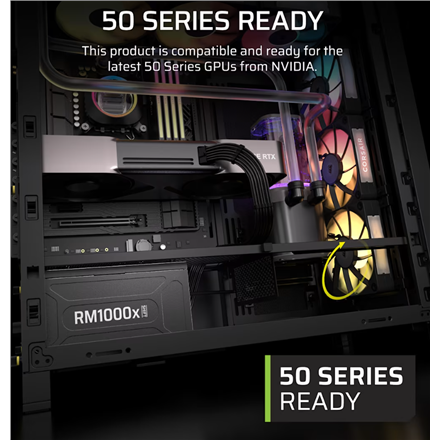 Corsair Fully Modular ATX Power Supply (EU) | RM1000x SHIFT | 1000 W | Black