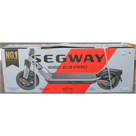 SALE OUT. Ninebot by Segway eKickScooter E3 Pro E | Segway E3 Pro E | eKickScooter | 800 W | Up to 25 km/h | 10 " | 24 m