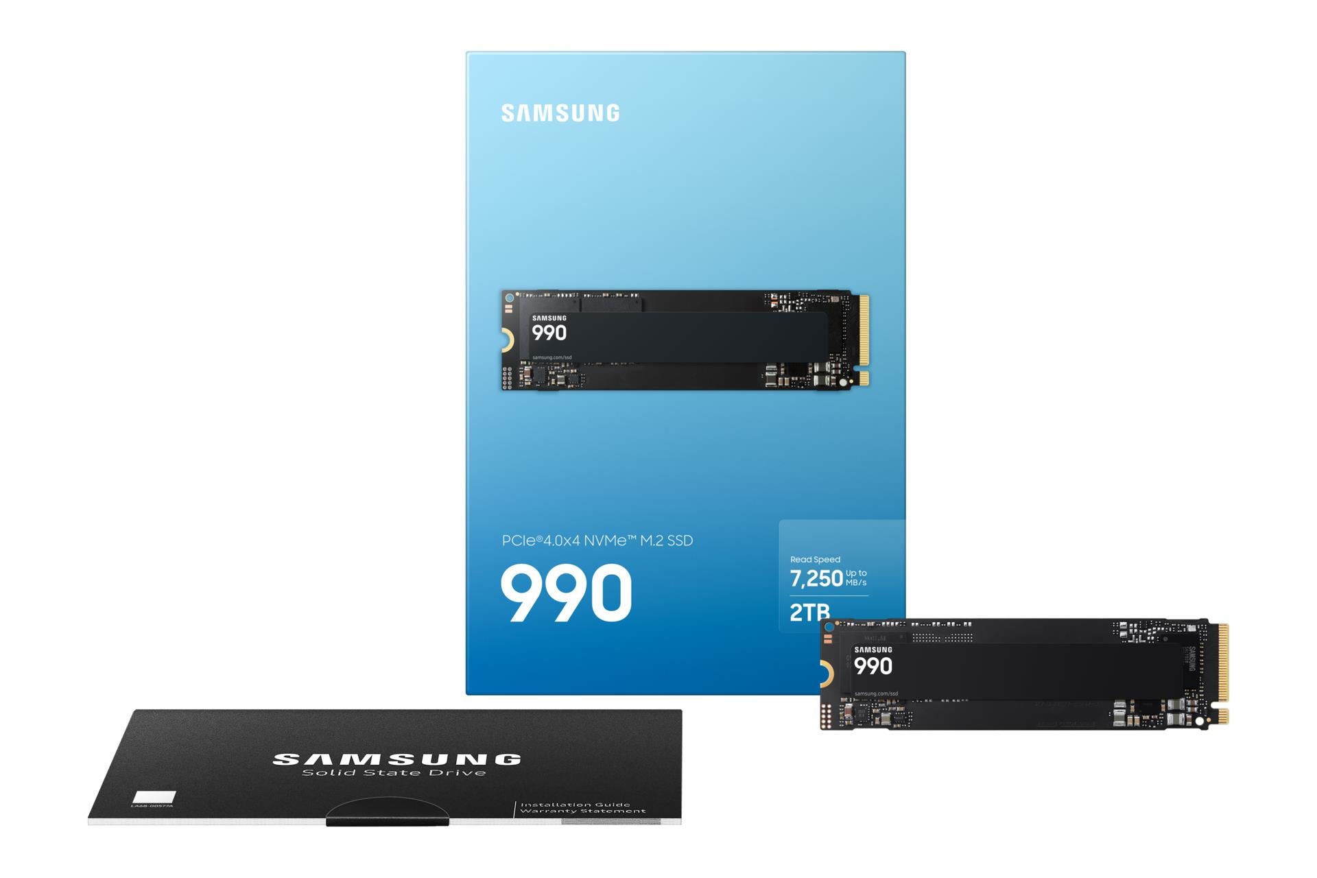 SSD SAMSUNG Box MTBF 1500000 h Read speed 7250 MB/s Write speed 6450 MB/s NVMe Yes PCI Express 4.0 M.2 2000 GB MZ-V9V2T0BW