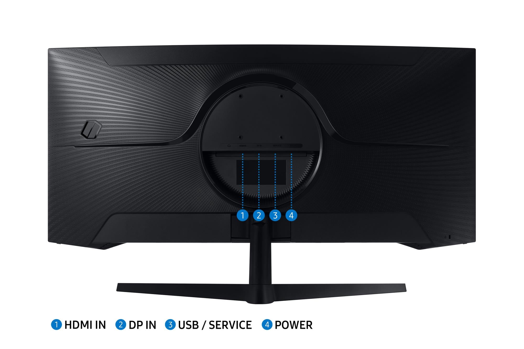 LCD Monitor SAMSUNG Odyssey G5 34" Gaming/Curved/21 : 9 Panel VA 3440x1440 21:9 1 ms Tilt Colour Black LC34G55TWWPXEN