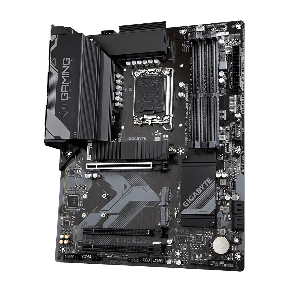Mainboard GIGABYTE Intel B760 Express LGA1700 ATX Memory DDR4 Memory slots 4 2xPCI-Express 3.0 16x 1xPCI-Express 4.0 16x 3xM.2 1xHDMI 1xDisplayPort 5xUSB 2.0 3xUSB 3.0 1xRJ45 6xAudio port B760GAMINGXDDR4