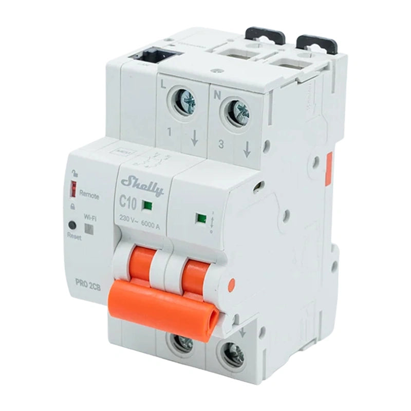Miniature Circuit Breaker SHELLY Pro 2CB C10 - Image 1