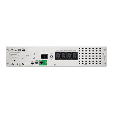 Schneider Electric APC Smart-UPS C, Rackmount 2U, 4x IEC C13 outlets, SmartConnect port, USB and serial communication, A