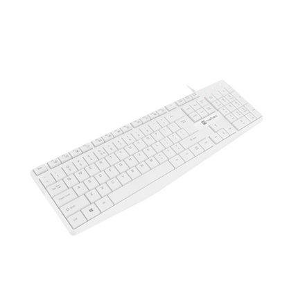 Natec | Keyboard | Nautilus NKL-1951 | Keyboard | Wired | US | White