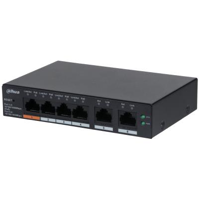 Switch DAHUA CS4006-4GT-60 Type L2 Desktop/pedestal PoE ports 4 60 Watts DH-CS4006-4GT-60