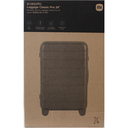 SALE OUT. | Xiaomi | Luggage Classic Pro 24" | Grey | 24 month(s) | DAMAGED PACKAGING AND ITEM BODY (TOP)
