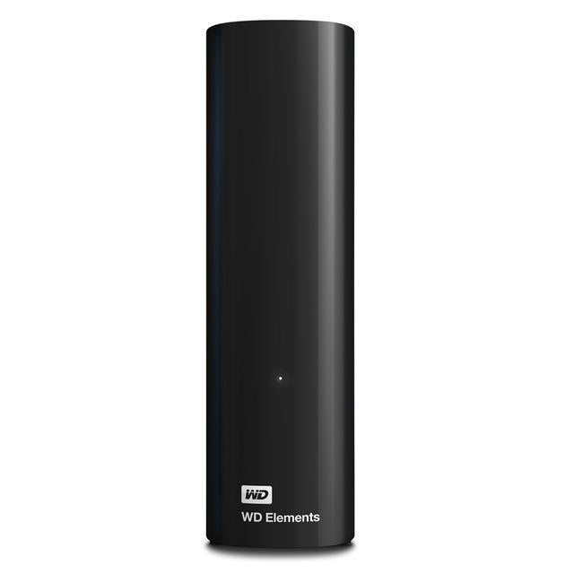 External HDD WESTERN DIGITAL Elements Desktop 10TB USB 3.0 Drives 1 Black WDBWLG0100HBK-EESN