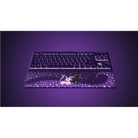 Razer Ornata V3 Tenkeyless | Gaming keyboard | Wired | US | Razer Mecha-Membrane Switches | Wrist Rest | Pokémon Espeon/