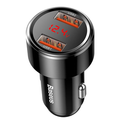 Baseus Magic Series Dual QC - Quick Charge 3.0 2x USB 45W 6A car charger black (CCMLC20A-01)