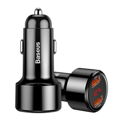 Baseus Magic Series Dual QC - Quick Charge 3.0 2x USB 45W 6A car charger black (CCMLC20A-01)