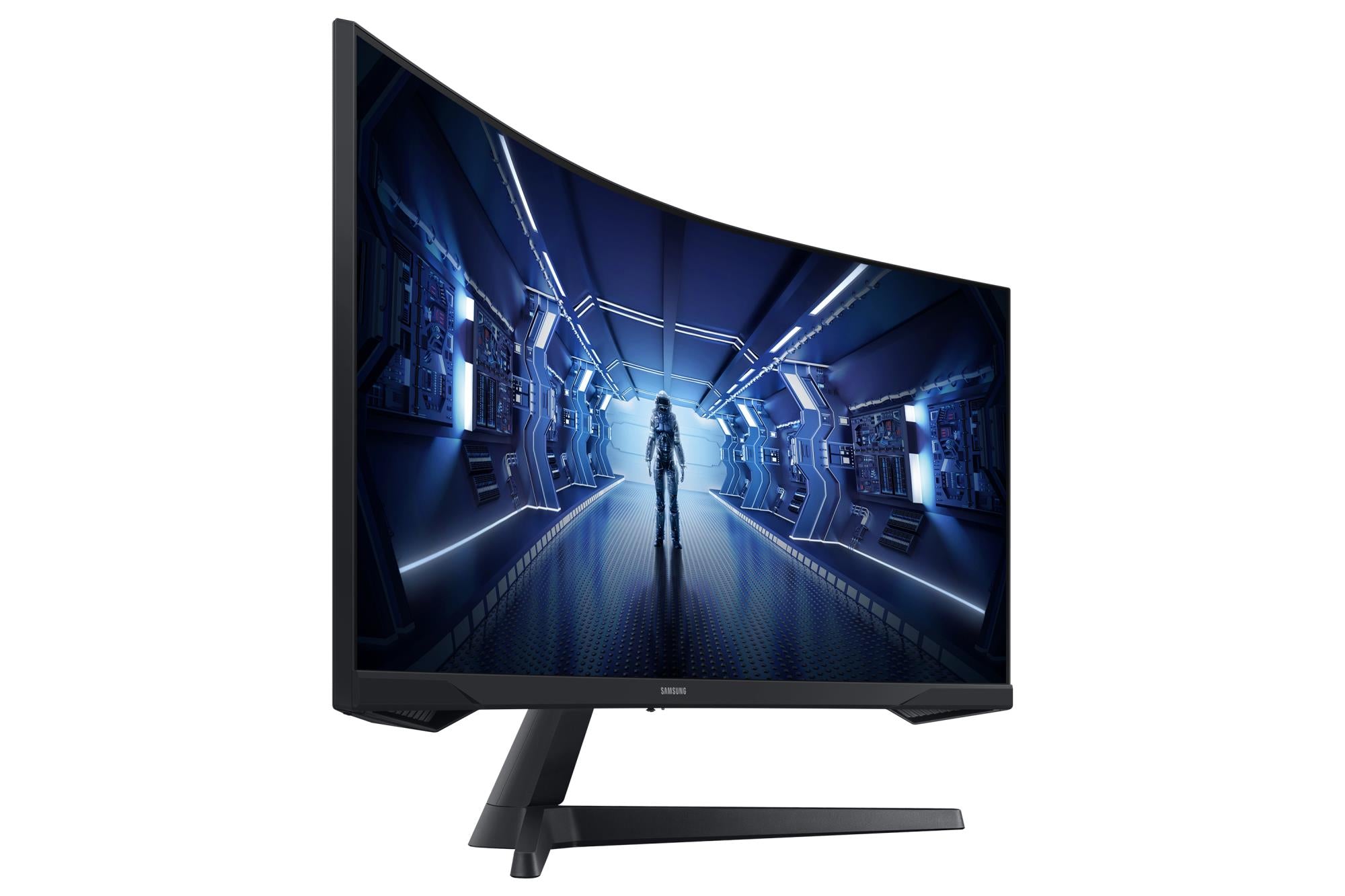 LCD Monitor SAMSUNG Odyssey G5 34" Gaming/Curved/21 : 9 Panel VA 3440x1440 21:9 1 ms Tilt Colour Black LC34G55TWWPXEN