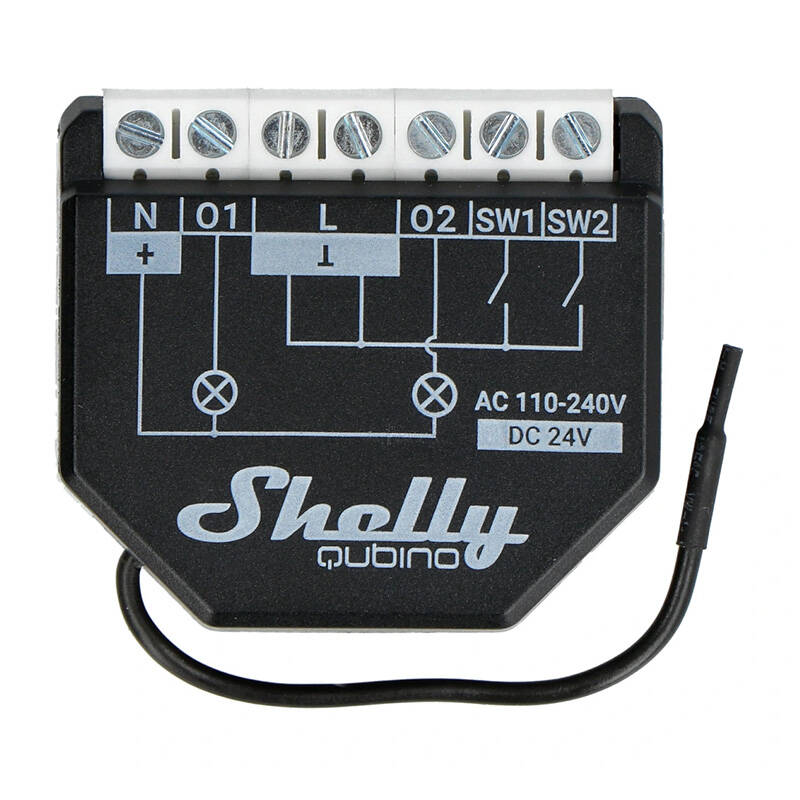 Shelly Qubino Wave2PM Controller, 2-channel, Z-Wave (Power measurement) - Image 1