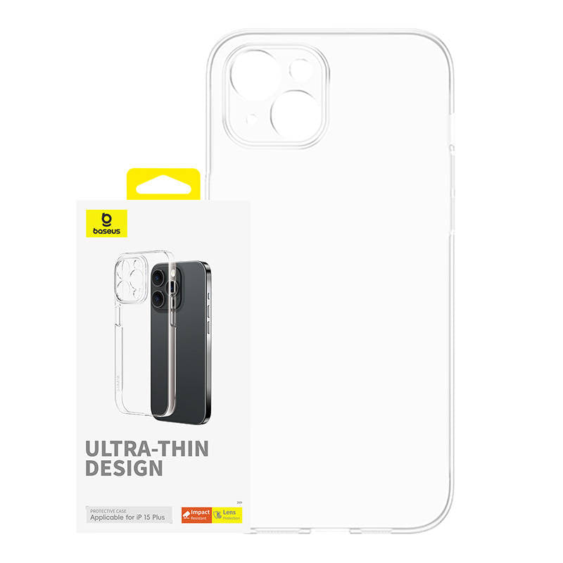 Phone Case for iPhone 15 Plus Baseus OS-Lucent Series (Clear) - Image 1
