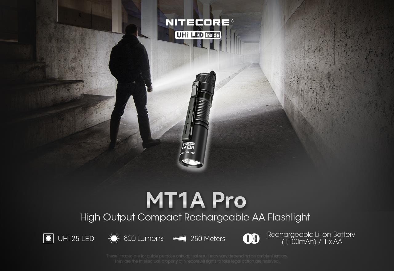 FLASHLIGHT MT SERIES/800 LUMENS MT1A PRO NITECORE