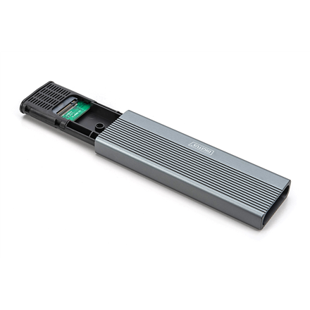 Digitus USB M.2 hard disk enclosure, SSD, external, NVMe, 10Gbps, USB 3.1 Gen2 | DA-71120-1